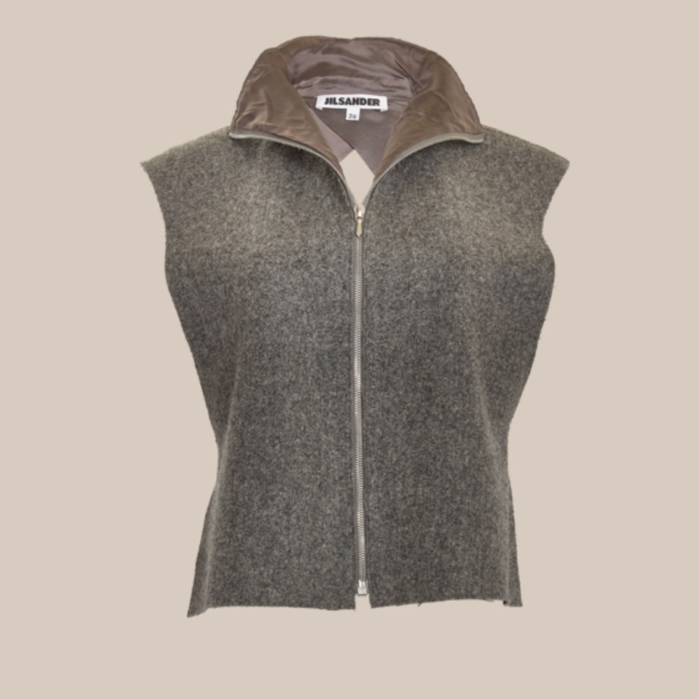 Jil Sander Open Back Wool Vest